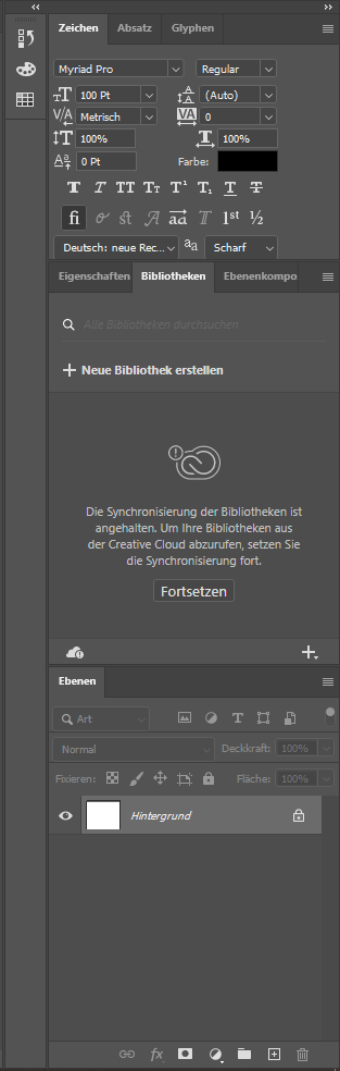 Arbeitsoberfläche, Screenshot, Photoshop