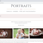 Webseite, Screenshot, Portraits