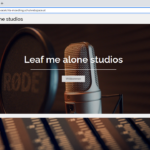 Webseite, Screenshot, leaf me alone Studios