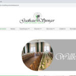 Webseiten, Screenshot, Gasthaus Spenger